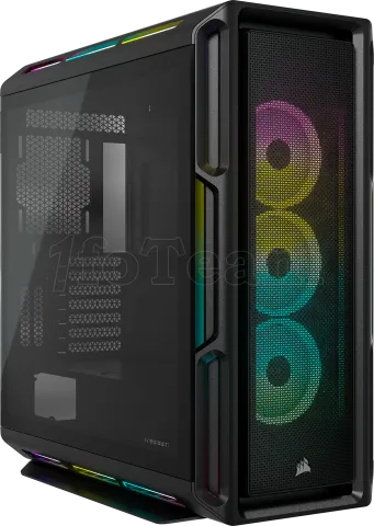 Photo de Boitier Moyen Tour E-ATX Corsair iCue 5000T RGB avec panneaux vitrés (Noir)