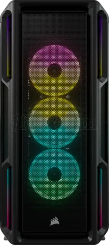 Photo de Boitier Moyen Tour E-ATX Corsair iCue 5000T RGB avec panneaux vitrés (Noir)