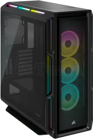 Photo de Boitier Moyen Tour E-ATX Corsair iCue 5000T RGB avec panneaux vitrés (Noir)