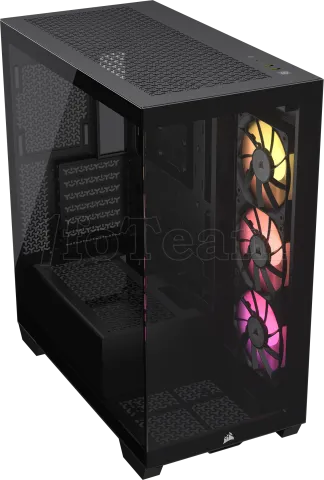Photo de Boitier Moyen Tour E-ATX Corsair iCue Link 3500X RGB avec panneaux vitrés (Noir)