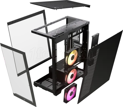 Photo de Boitier Moyen Tour E-ATX Corsair iCue Link 3500X RGB avec panneaux vitrés (Noir)
