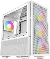 Photo de Boitier Moyen Tour E-ATX DeepCool CH560 RGB avec panneau vitré (Blanc)