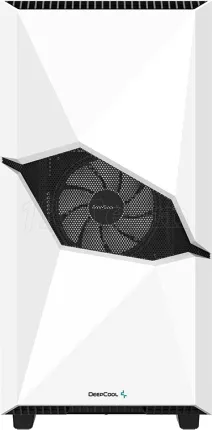 Photo de Boitier Moyen Tour E-ATX DeepCool Cyclops RGB avec panneau vitré (Blanc)