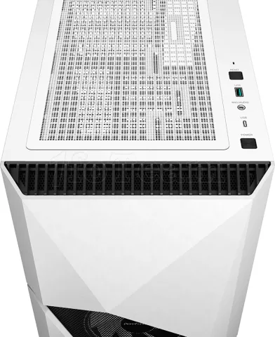 Photo de Boitier Moyen Tour E-ATX DeepCool Cyclops RGB avec panneau vitré (Blanc)