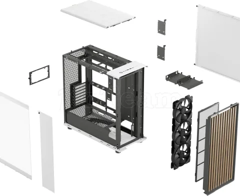 Photo de Boitier Moyen Tour E-ATX Fractal Design North XL RC avec panneau vitré (Blanc)