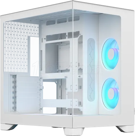 Photo de Boitier Moyen Tour E-ATX Fractal Design Pop 2 Vision RGB avec panneaux vitrés (Blanc)