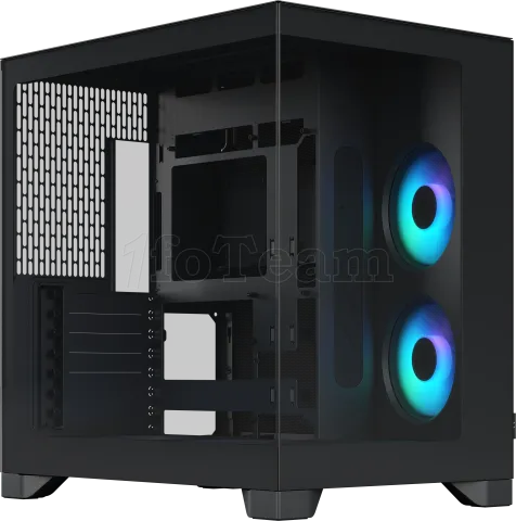 Photo de Boitier Moyen Tour E-ATX Fractal Design Pop 2 Vision RGB avec panneaux vitrés (Noir)