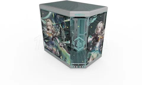 Photo de Boitier Moyen Tour E-ATX Hyte Y70 Firefly avec panneaux vitrés (Gris)