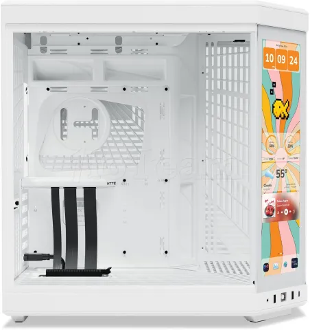 Photo de Boitier Moyen Tour E-ATX Hyte Y70 Touch Infinite avec panneaux vitrés (Blanc)