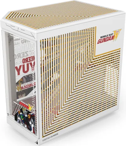 Photo de Boitier Moyen Tour E-ATX Hyte Y70 Touch Infinite Gundam Wing avec panneaux vitrés (Blanc)