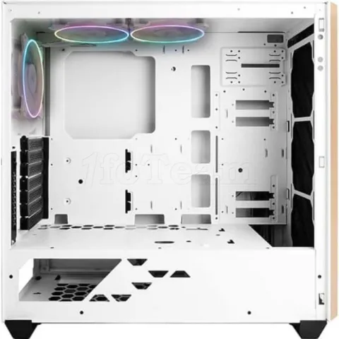 Photo de Boitier Moyen Tour E-ATX InWin 216 RGB avec panneau vitré + alimentation 750W (Blanc)