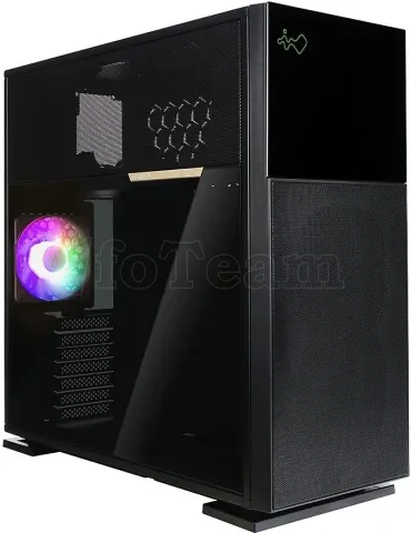 Photo de Boitier Moyen Tour E-ATX InWin 515 RGB avec panneau vitré (Noir)