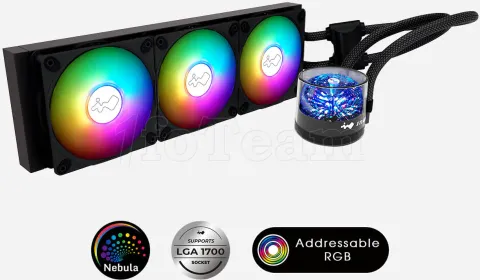 Photo de Boitier Moyen Tour E-ATX InWin N515 Nebula Ultra Cooling Edition RGB avec panneau vitré (Noir)