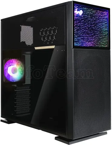 Photo de Boitier Moyen Tour E-ATX InWin N515 RGB avec panneau vitré (Noir)