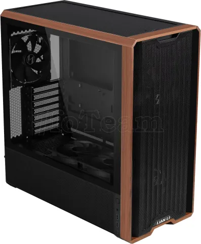 Photo de Boitier Moyen Tour E-ATX Lian-Li Lancool 217 avec panneau vitré (Noir/Marron)