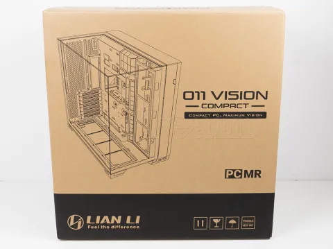Photo de Boitier Moyen Tour E-ATX Lian-Li O11 Vision Compact avec panneaux vitrés (Noir)