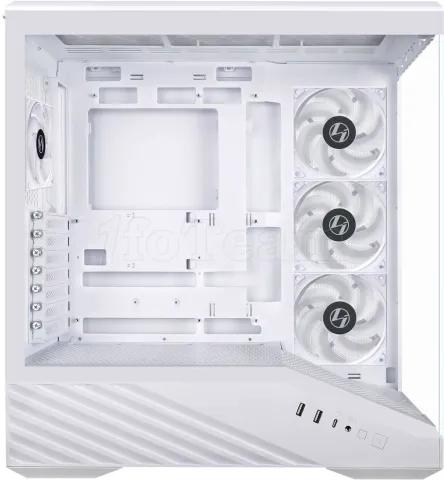 Photo de Boitier Moyen Tour E-ATX Lian Li Vector V100 RGB avec panneaux vitrés (Blanc)