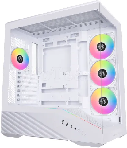 Photo de Boitier Moyen Tour E-ATX Lian Li Vector V100 RGB avec panneaux vitrés (Blanc)