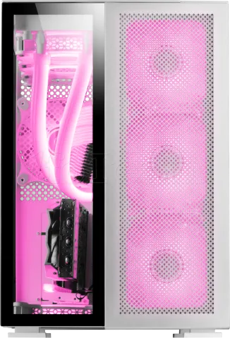 Photo de Boitier Moyen Tour E-ATX Mars Gaming MC-Nova avec panneaux vitrés (Blanc/Noir)