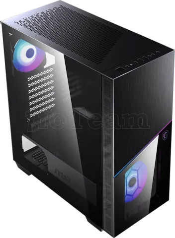 Photo de Boitier Moyen Tour E-ATX MSI MPG Sekira 100R RGB avec panneaux vitrés (Noir)