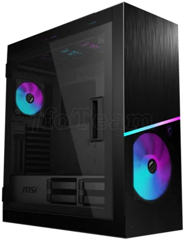 Photo de Boitier Moyen Tour E-ATX MSI MPG Sekira 500X RGB avec panneaux vitrés (Noir)