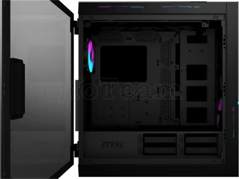 Photo de Boitier Moyen Tour E-ATX MSI MPG Sekira 500X RGB avec panneaux vitrés (Noir)