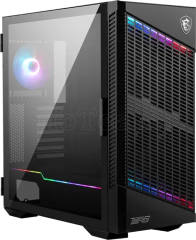 Photo de Boitier Moyen Tour E-ATX MSI MPG Velox 100P Airflow RGB avec panneau vitré (Noir)