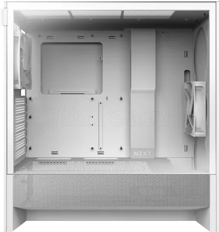 Photo de Boitier Moyen Tour E-ATX NZXT H5 Flow avec panneau vitré (Blanc)