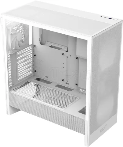 Photo de Boitier Moyen Tour E-ATX NZXT H5 Flow avec panneau vitré (Blanc)