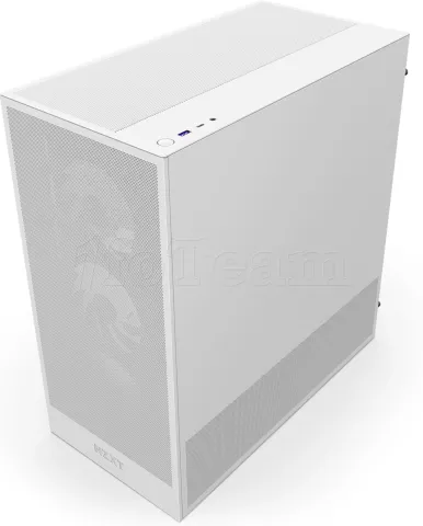 Photo de Boitier Moyen Tour E-ATX NZXT H5 Flow avec panneau vitré (Blanc)