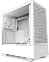Photo de Boitier Moyen Tour E-ATX NZXT H5 Flow avec panneau vitré (Blanc)
