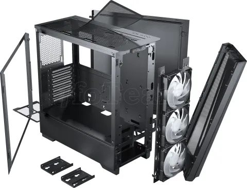 Photo de Boitier Moyen Tour E-ATX Phanteks Eclipse G360A RGB avec panneau vitré (Noir)