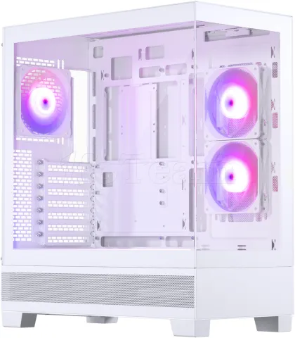 Photo de Boitier Moyen Tour E-ATX Phanteks XT View RGB avec panneaux vitrés (Blanc)