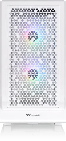 Photo de Boitier Moyen Tour E-ATX Thermaltake Ceres 330 TG RGB avec panneau vitré (Blanc)