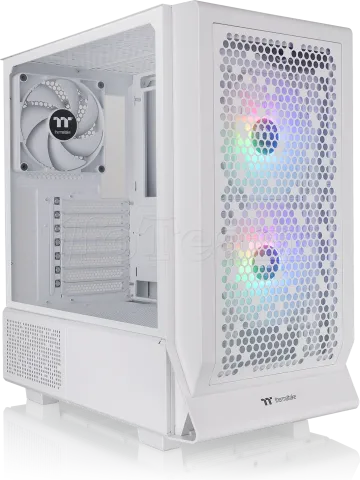 Photo de Boitier Moyen Tour E-ATX Thermaltake Ceres 330 TG RGB avec panneau vitré (Blanc)