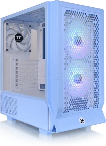 Photo de Boitier Moyen Tour E-ATX Thermaltake Ceres 330 TG RGB avec panneau vitré (Bleu)