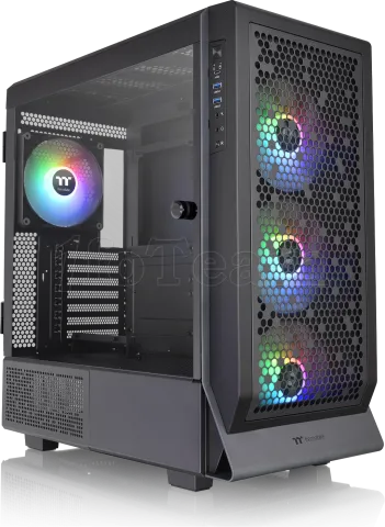 Photo de Boitier Moyen Tour E-ATX Thermaltake Ceres 500 RGB avec panneau vitré (Noir)