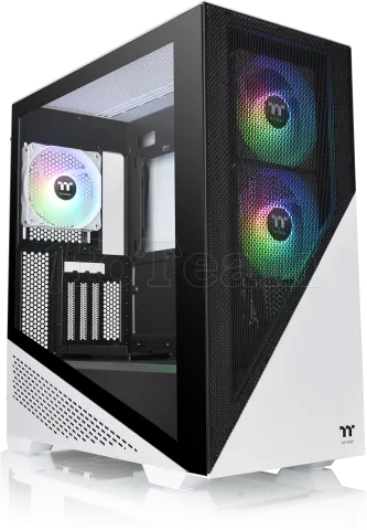 Photo de Boitier Moyen Tour E-ATX Thermaltake Divider 370 RGB (Blanc/Noir)