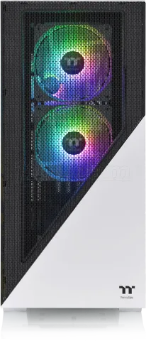Photo de Boitier Moyen Tour E-ATX Thermaltake Divider 370 RGB (Blanc/Noir)