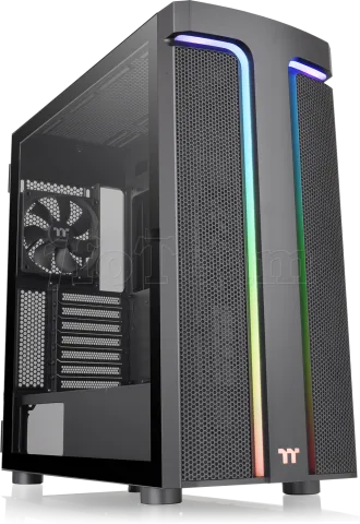 Photo de Boitier Moyen Tour E-ATX Thermaltake H590 RGB avec panneaux vitrés (Noir)