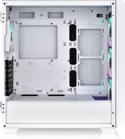 Photo de Boitier Moyen Tour E-ATX Thermaltake S250 TG RGB avec panneau vitré (Blanc)