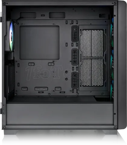 Photo de Boitier Moyen Tour E-ATX Thermaltake S250 TG RGB avec panneau vitré (Noir)