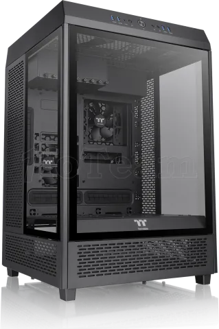 Photo de Boitier Moyen Tour E-ATX Thermaltake The Tower 500 avec panneaux vitrés (Noir)