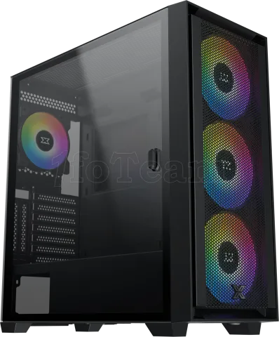 Photo de Boitier Moyen Tour E-ATX Xigmatek Anubis Pro 4FX RGB avec panneau vitré (Noir)