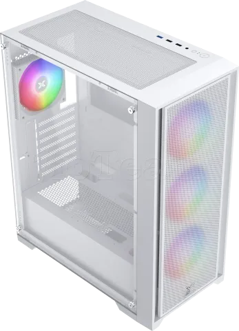 Photo de Boitier Moyen Tour E-ATX Xigmatek Gaming X II RGB avec panneau vitré (Blanc)