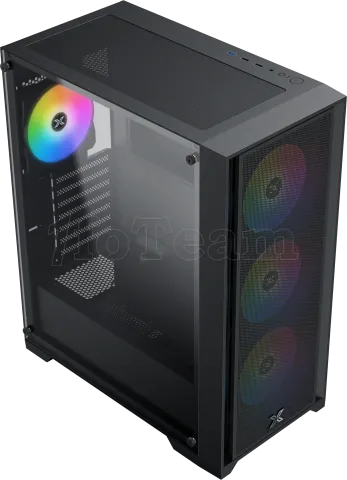 Photo de Boitier Moyen Tour E-ATX Xigmatek Gaming X II RGB avec panneau vitré (Noir)