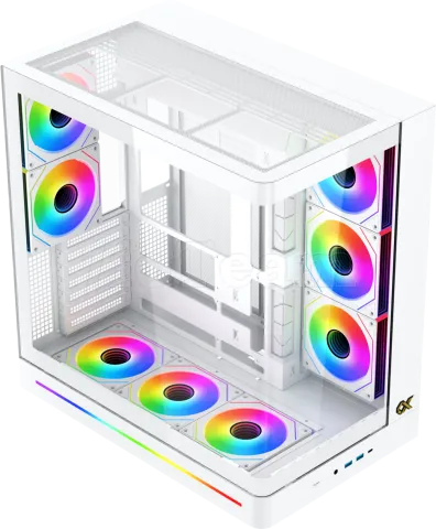 Photo de Boitier Moyen Tour E-ATX Xigmatek Pano II Air RGB avec panneaux vitrés (Blanc)