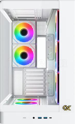 Photo de Boitier Moyen Tour E-ATX Xigmatek Pano II Air RGB avec panneaux vitrés (Blanc)