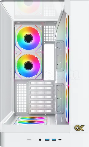 Photo de Boitier Moyen Tour E-ATX Xigmatek Pano II RGB avec panneaux vitrés (Blanc)