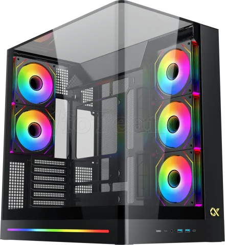 Photo de Boitier Moyen Tour E-ATX Xigmatek Pano II RGB avec panneaux vitrés (Noir)